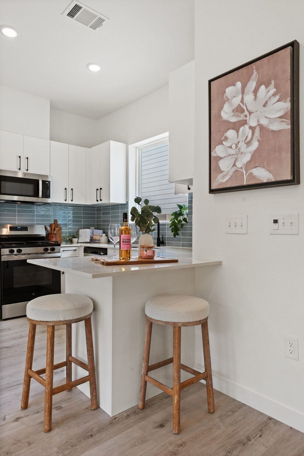 Kitchen with island seating
